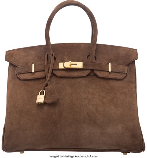 Hermès Chocolate Veau Doblis Birkin 35CM with Gold Hardware